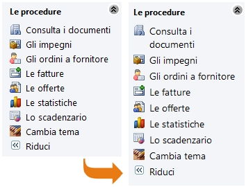Prima e dopo di come cambia una taskbar con il testo più grande